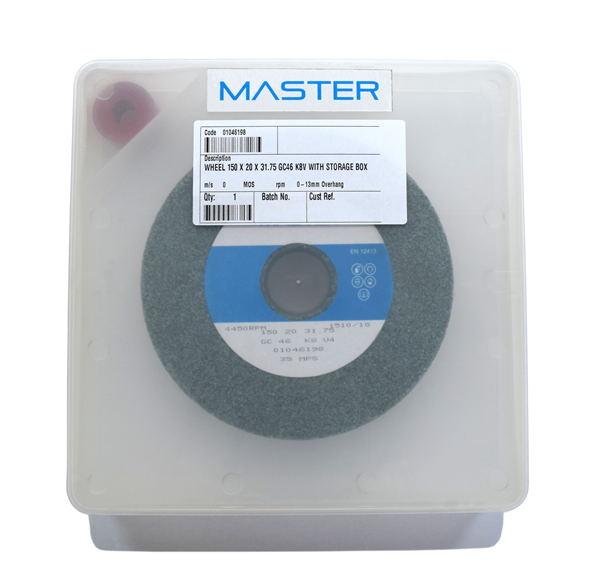 Master Grinding Wheels 150 x 20 x 31.75 GC46 K8V - with storage box